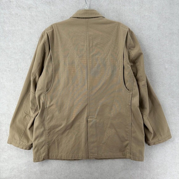 Duluth Trading Co Sports Coat Mens LARGE‎ Canvas Field Chino Blazer Jacket Black - Picture 2 of 15